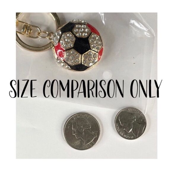 Soccer Ball Pave’ Purse Charm - Picture 3 of 3